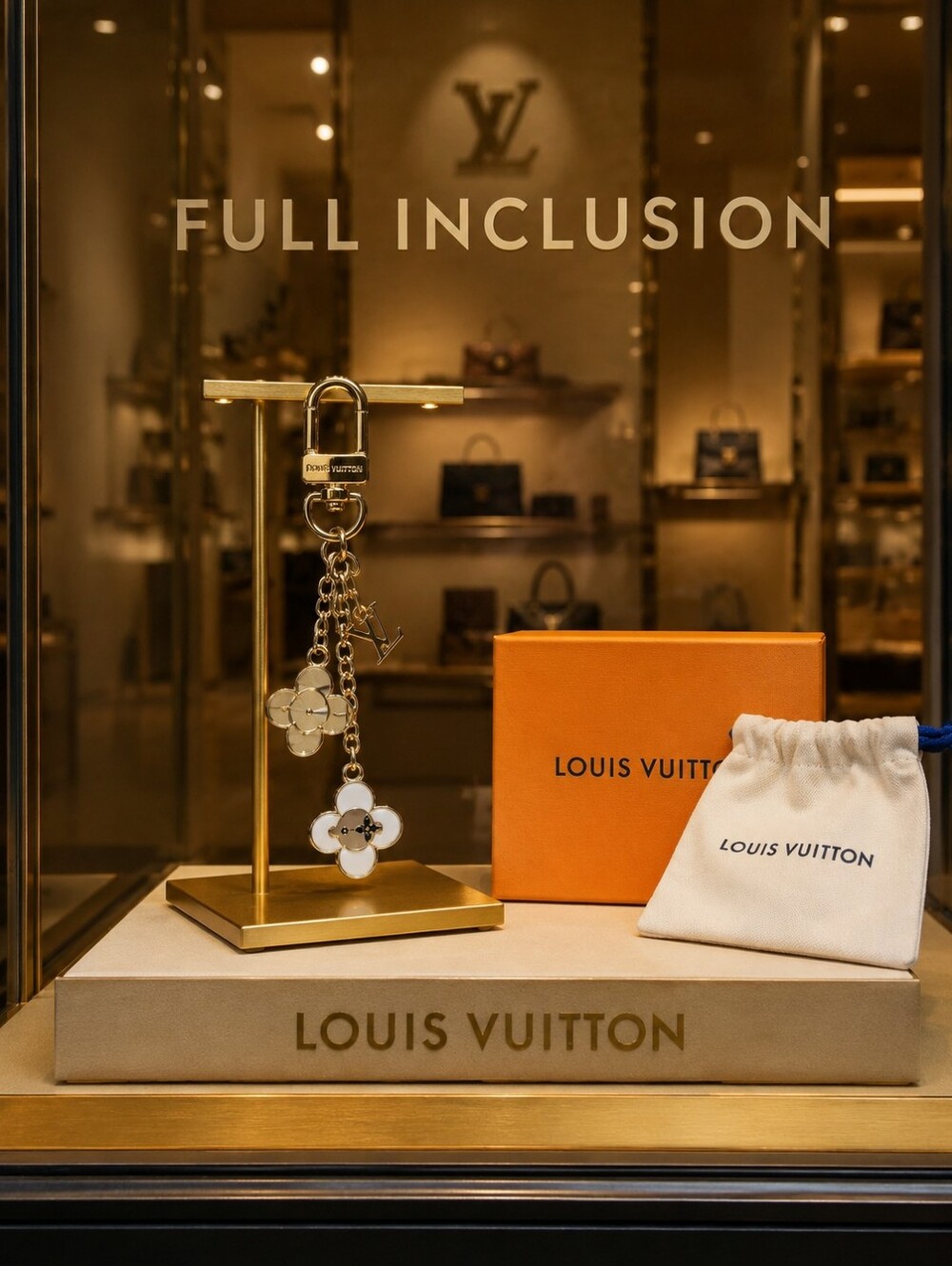 LV Monogram Key Charm / Keychain FULL INCLUSION